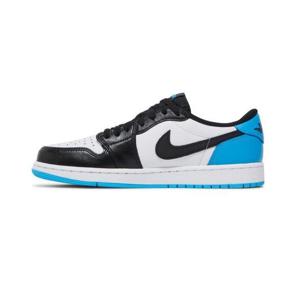 Size 17- Air Jordan 1 Retro OG low dark black powder blue(CZ0790-104) - Picture 1 of 5